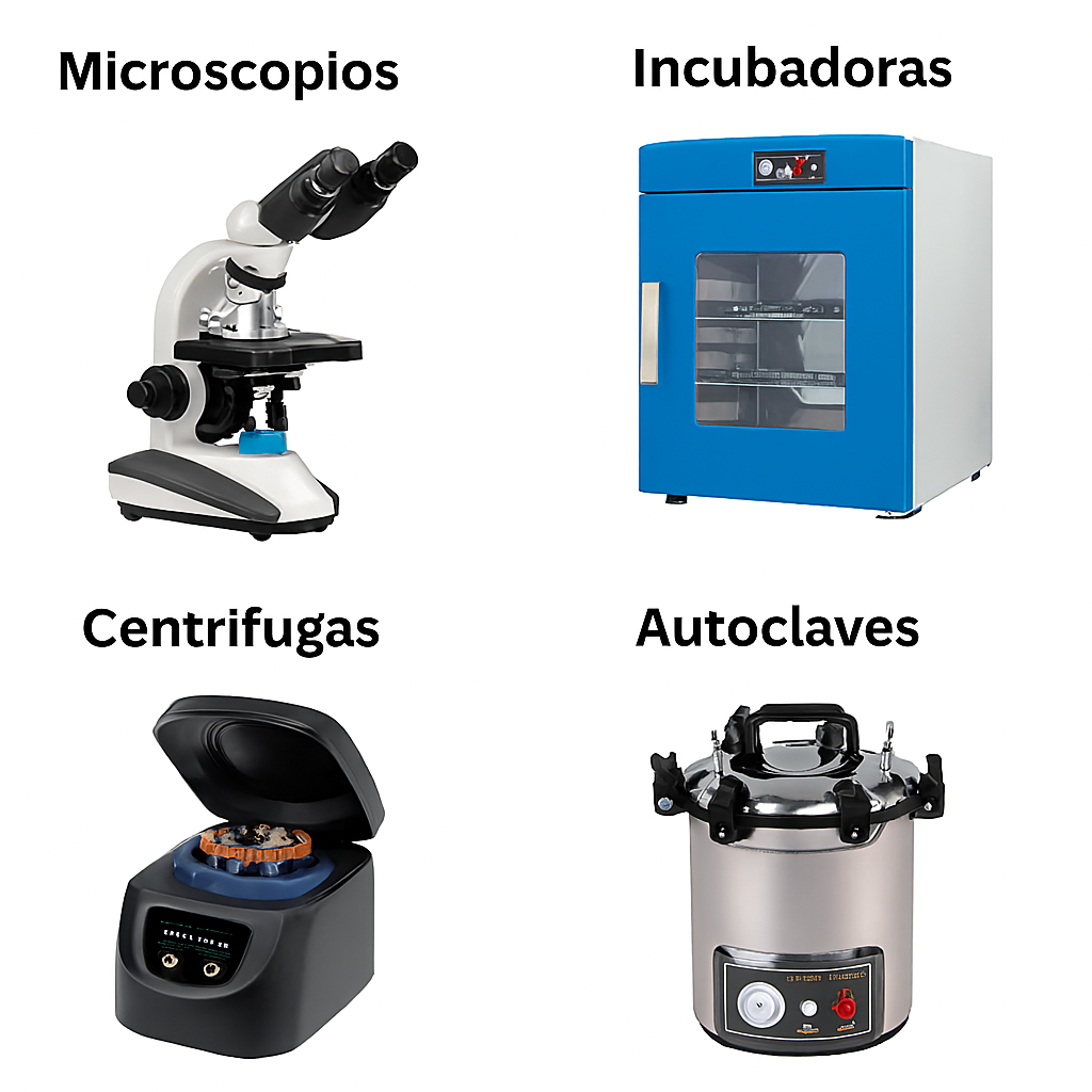 microscopios, incuba